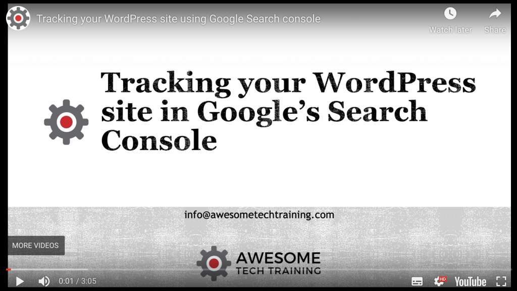 setting up your wordpress site in google search console