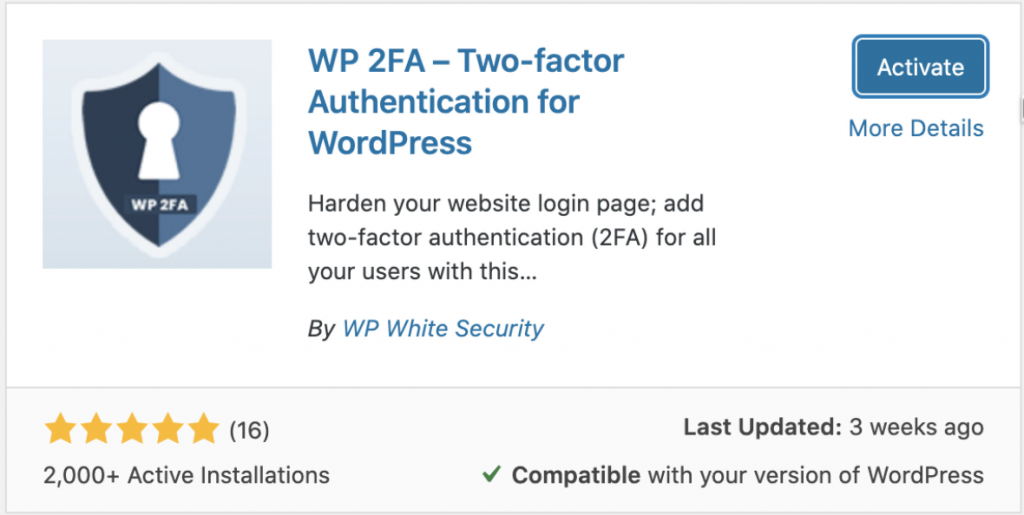 How to Include Two-Factor Authentication (2FA) to WordPress